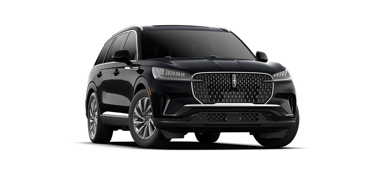 The 2025 Lincoln Aviator® is shown in Infinite Black exterior color